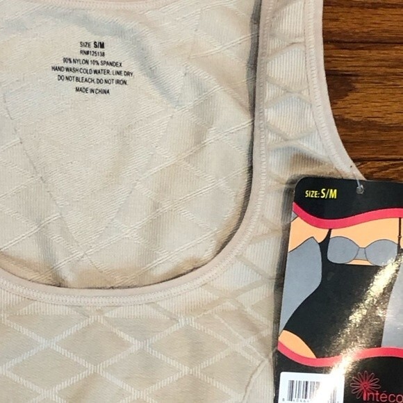 Inteco Smooth Shaper Seamless Bodysuit Wear Your Own Bra Shapewear S/M - Picture 2 of 7